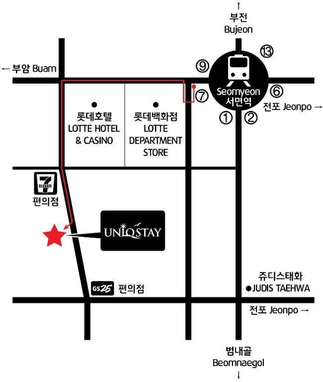Uniqstay Busan Dış mekan fotoğraf